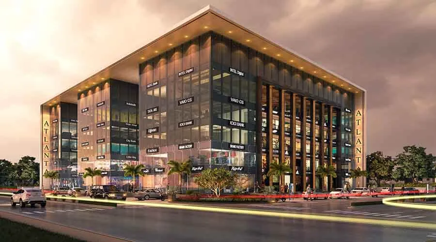 Architectural interior design for commercial office space
