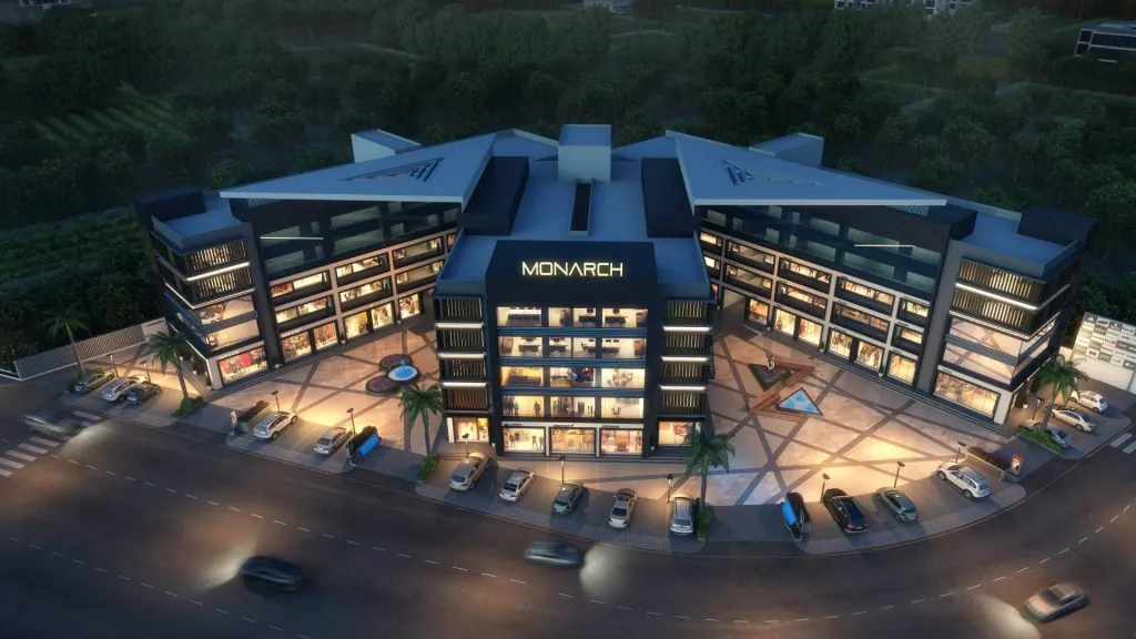 Commercial architecture project overview visualization