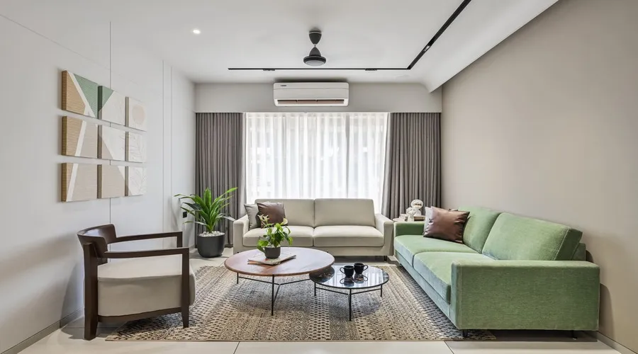 Luxury foyer entry design in modern residential interior