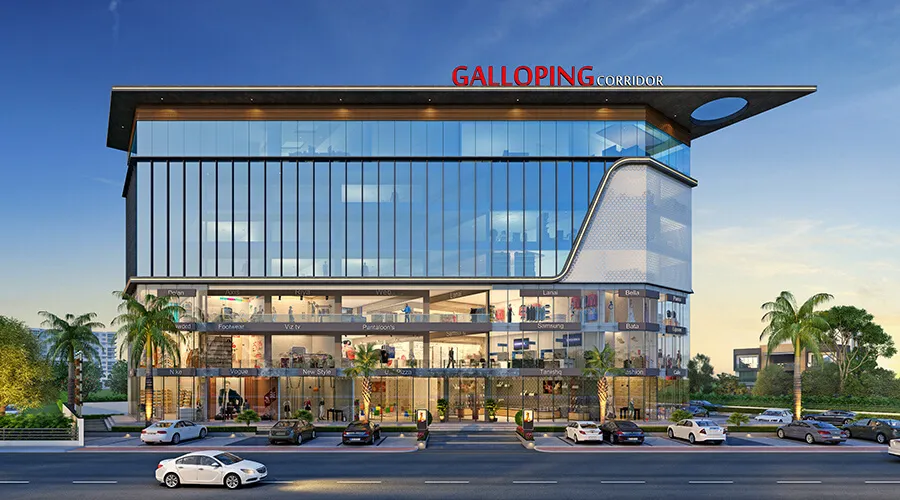 Modern architectural design for commercial business property
