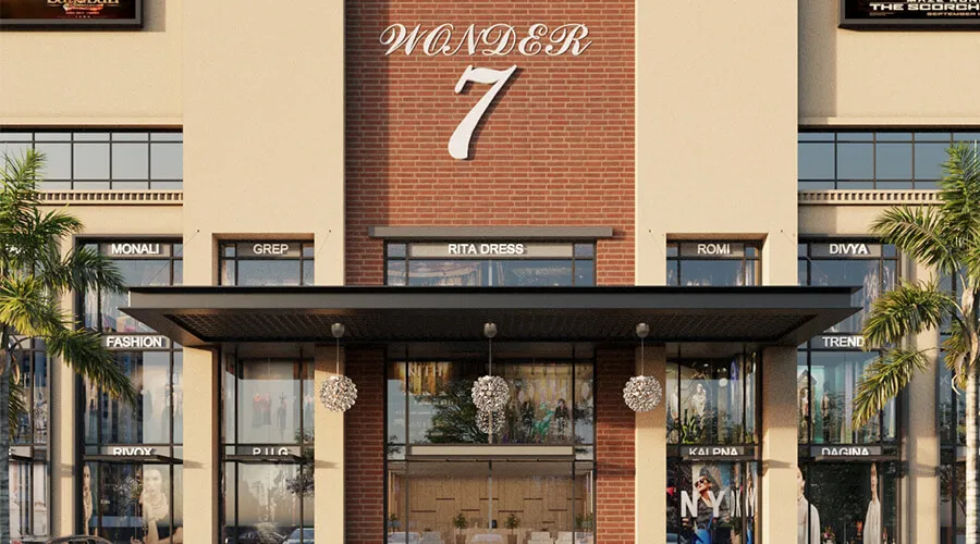 Modern commercial office space architectural visualization