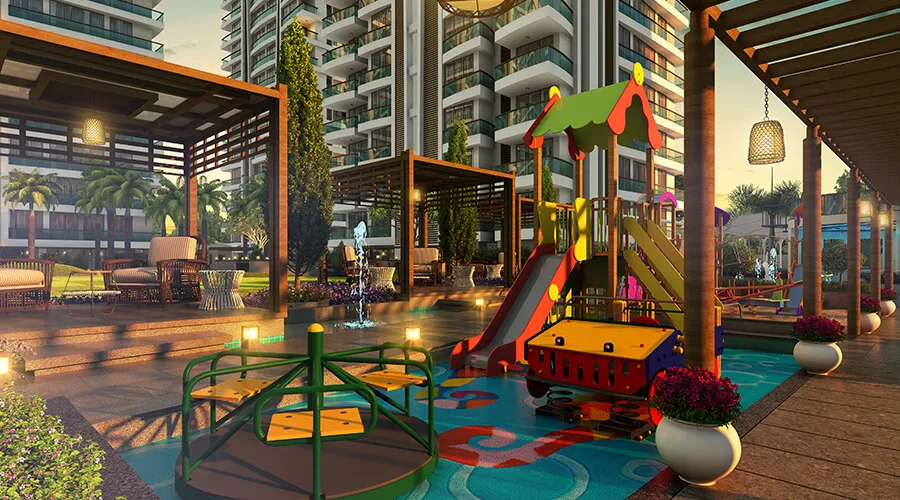 Multi-residential building courtyard and communal amenities design